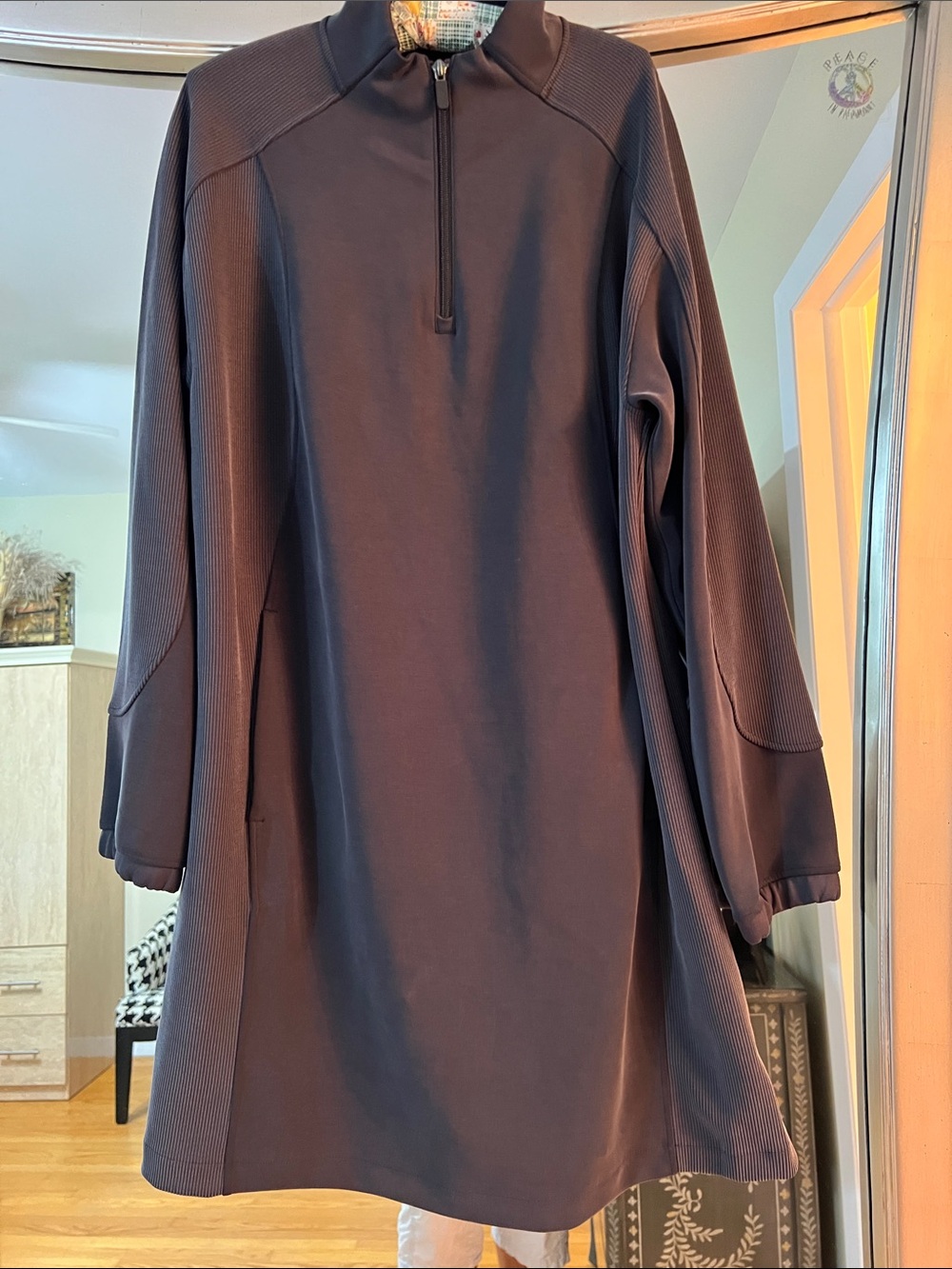 Lululemon softstream half zip mini dress